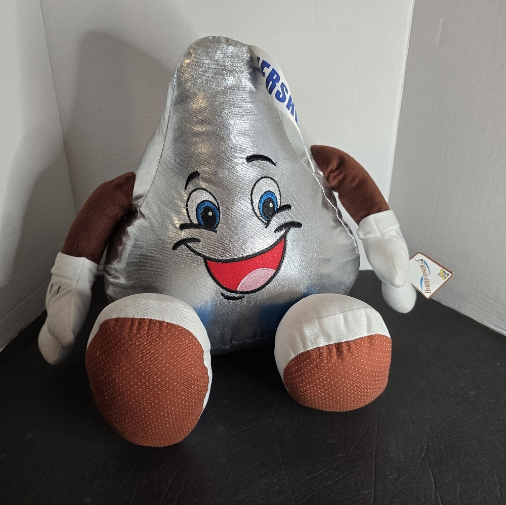 Hershey's Kiss Plush Silver Kiss Plush 2011 Stuffed Toy Collectible 12” NWT